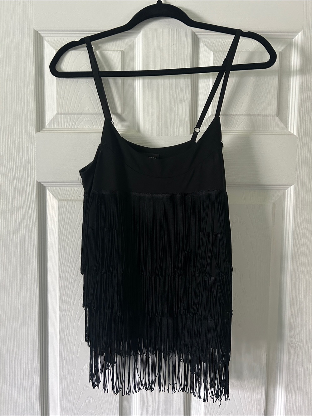 Forever 21 Black Sleeveless Fringe Camisole
